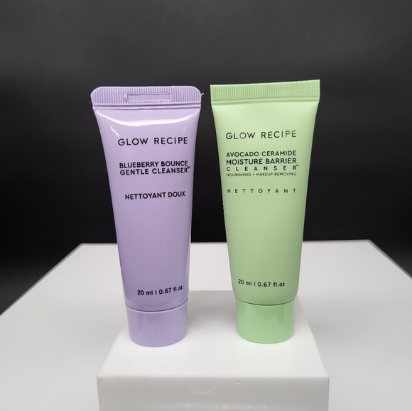 Glow Recipe Other - Glow Recipe Cleanser Duo: Blueberry Bounce & Avocado Ceramide, 20ml x2, New